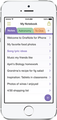 OneNote (iOS 7 look 001)
