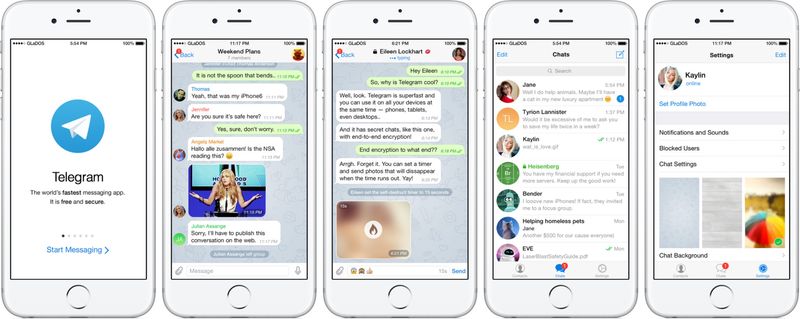 Telegram 3.11 for iOS iPhone screenshot 001
