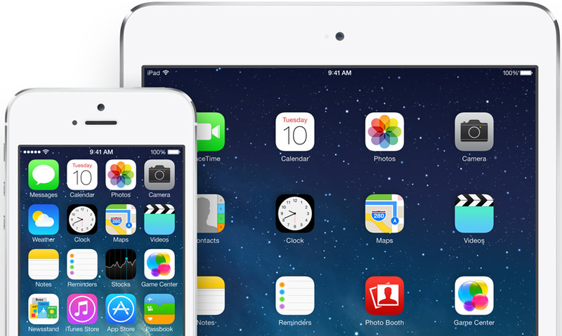 ios 7 white iPhone ipad