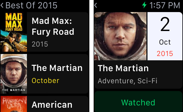 TodoMovies 4 for iOS Apple Watch screenshot 001