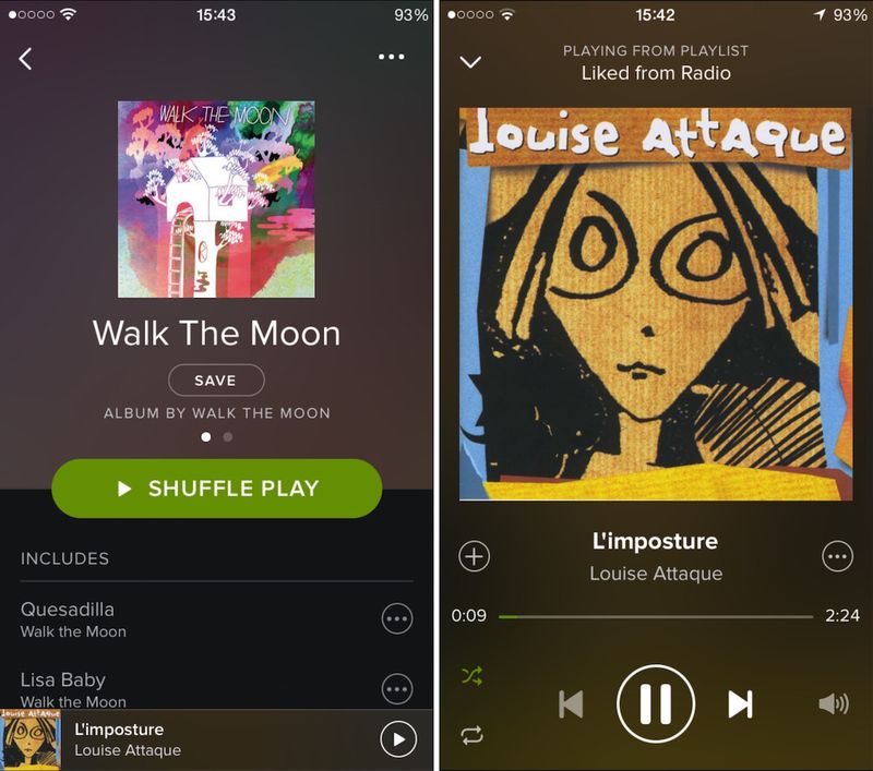 Spotify Music player