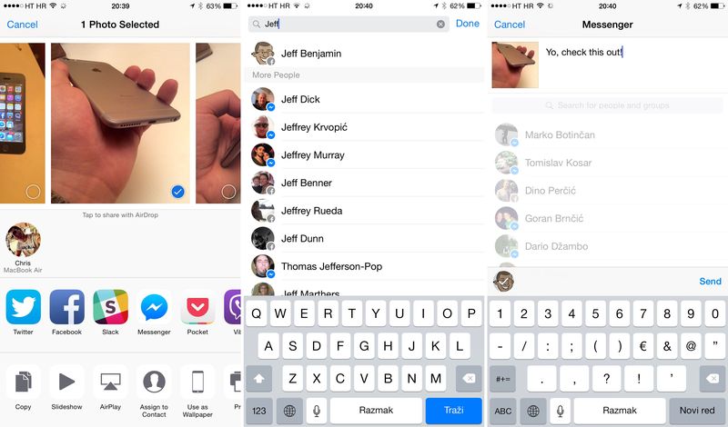 Facebook Messenger 22 for iOS iPhone screenshot 002