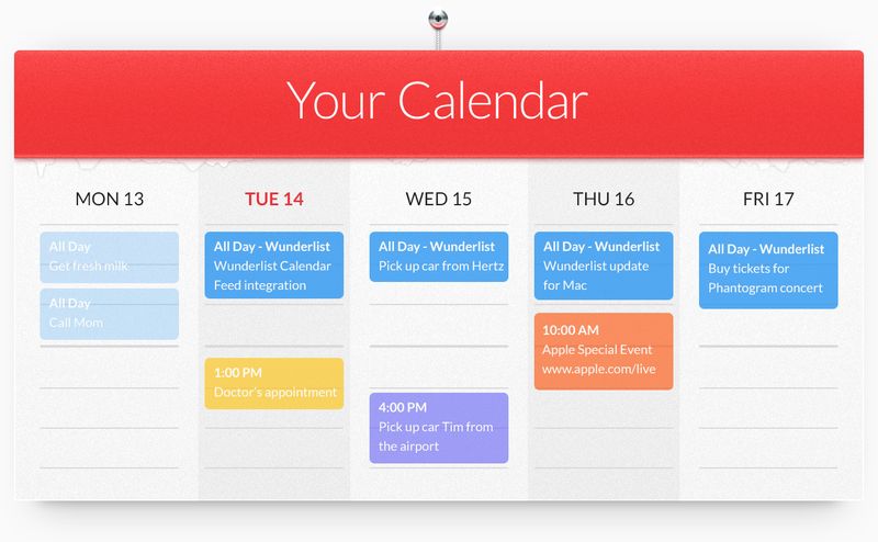Wunderlist iCal integration (teaser 001)