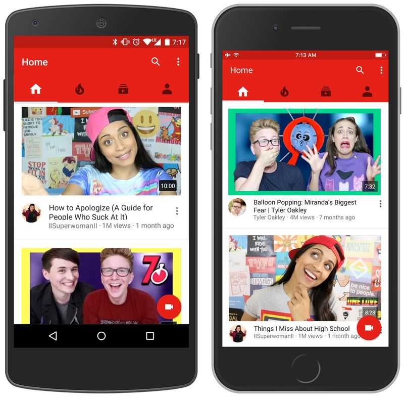 YouTube for iOS Home page redesign teaser 001
