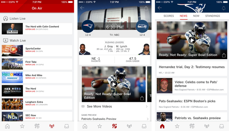 ESPN App 4.2 for iOS iPhone screenshot 002