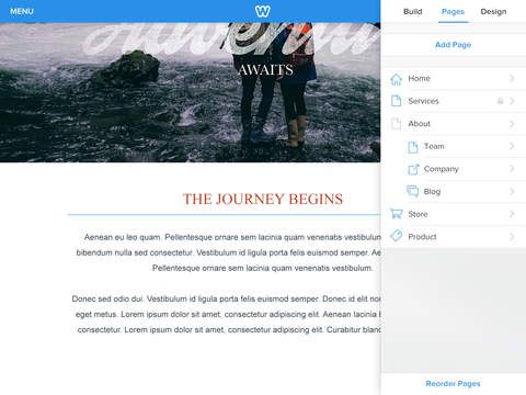 Weebly 3.0 for iOS (iPad screenshot 004)