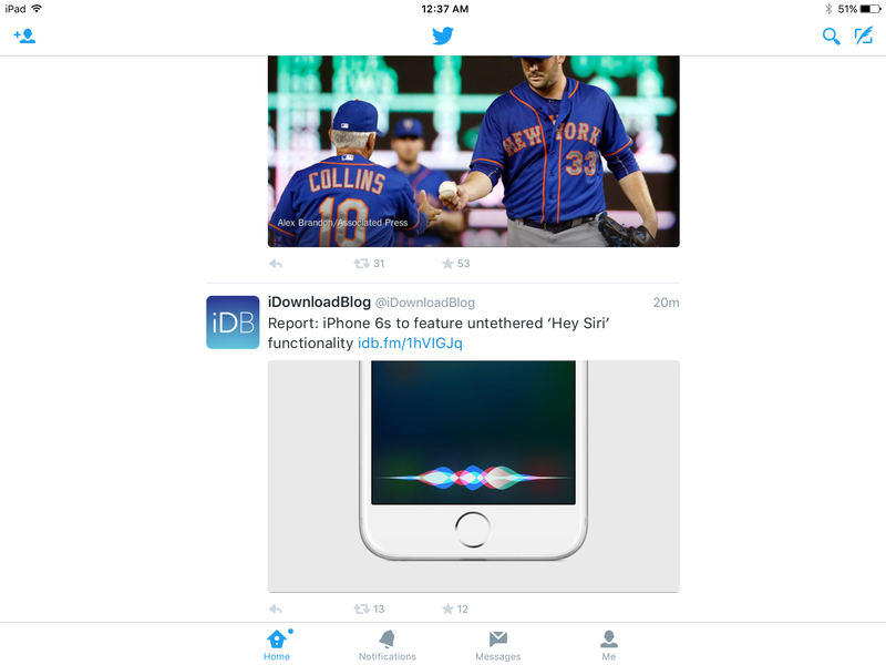 Twitter iPad Landscape