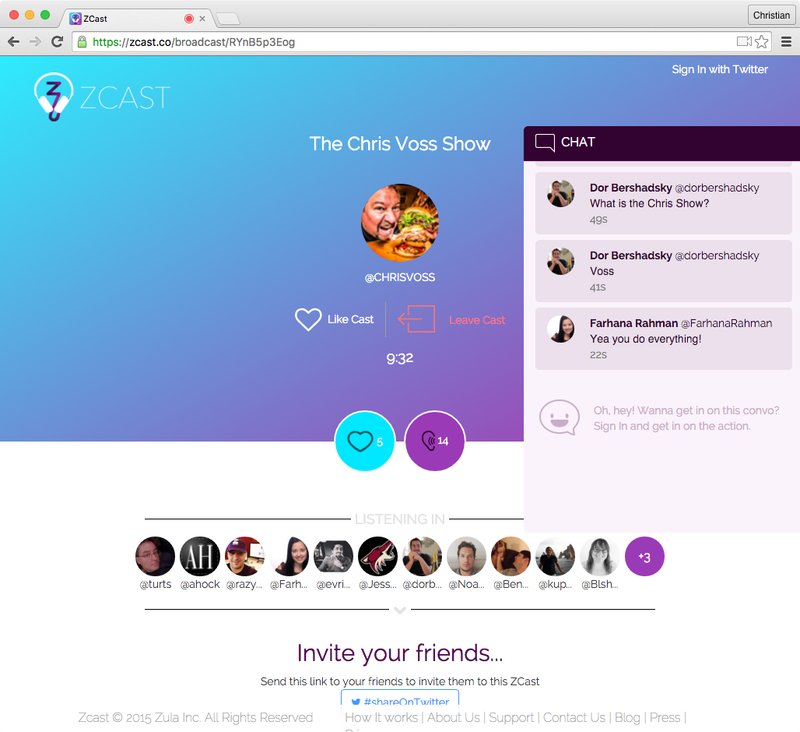 ZCast web screenshot 001