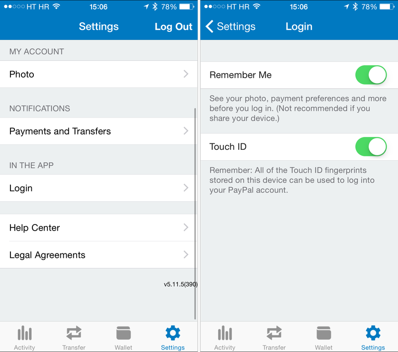 PayPal 5.11.5 for iOS iPhone screenshot 002