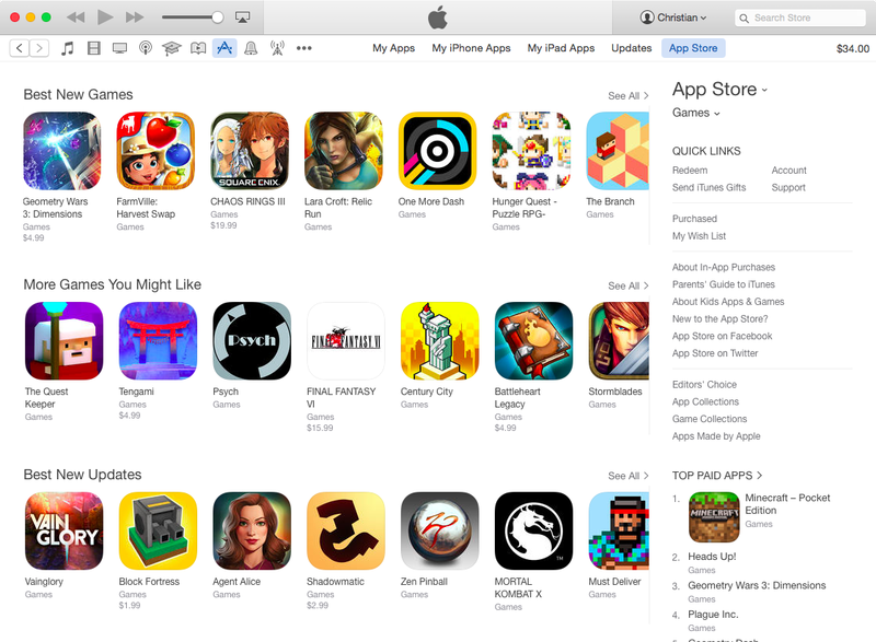 Desktop iTunes App Store human curated sections Mac screenshot 003