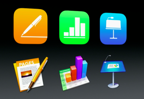 iWork app icons
