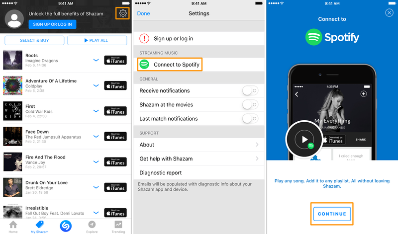 how to link spotify to shazam guide