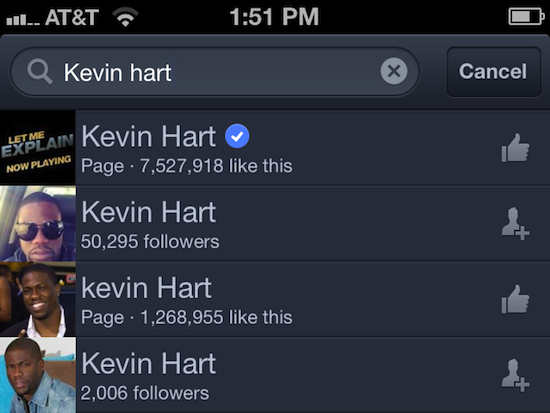 facebook verified