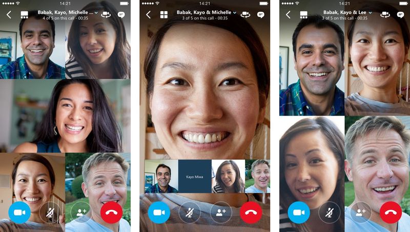 Skype for iOS group video calling iPhone screenshot 001