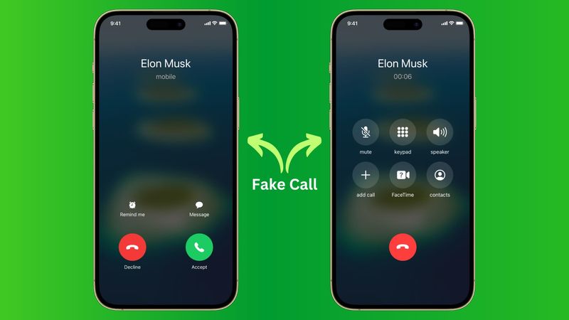 Recevoir et prendre un faux appel sur iPhone
