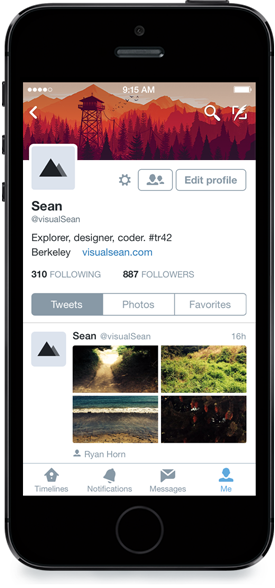Twitter for iPhone (revamped profiles 001)