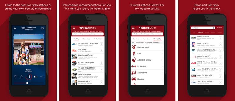 iHeartRaadio 5.3 for iOS (iPhone screenshot 002)