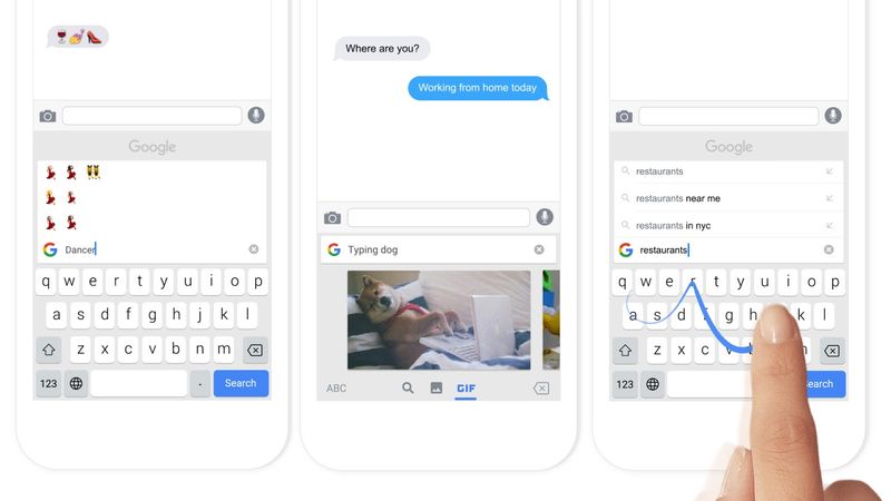 Clavier Google GBoard 1.0 pour iOS teaser 001