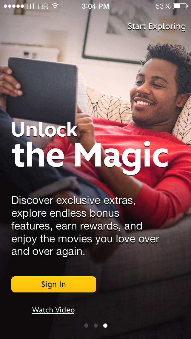 Disney Movies Anywhere 1.0 pour iOS (capture d