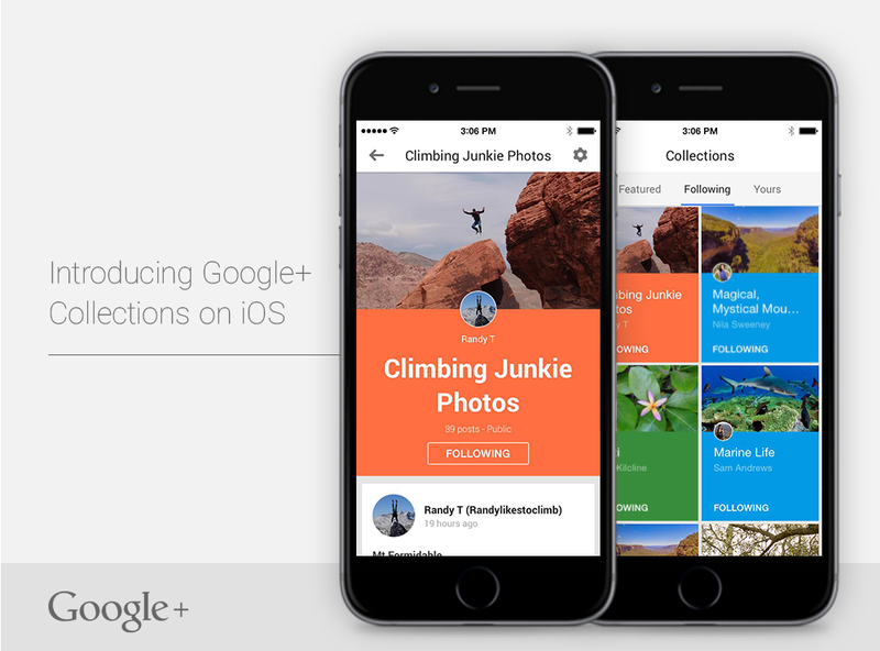 Google Plus Collections for iOS teaser 001