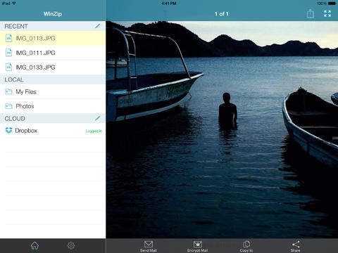 WinZip 3.0 for iOS (iPad screenshot 001)