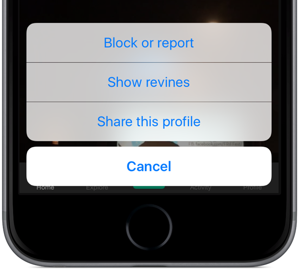 Vine for iOS hide revines iPhone screenshot 002