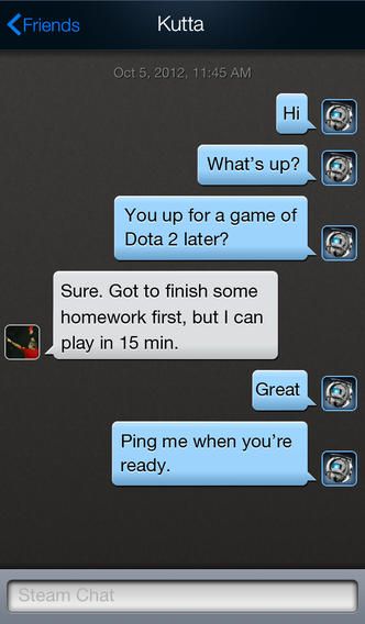 Steam 1.3 for iOS (iPhone screenshot 002)