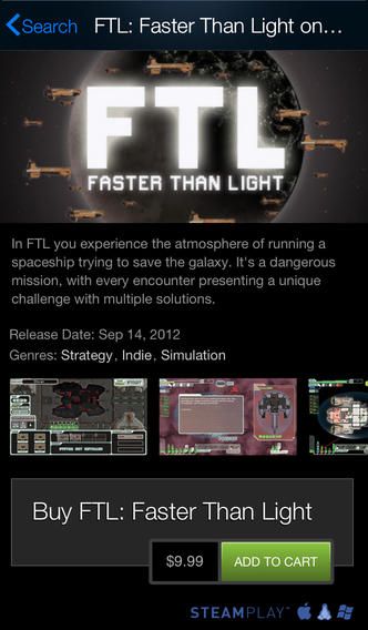 Steam 1.3 for iOS (iPhone screenshot 003)