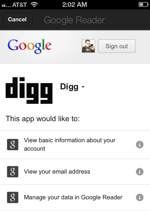 digg reader 1
