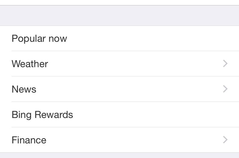 Bing Search 5.7 for iOS iPhone screenshot 003