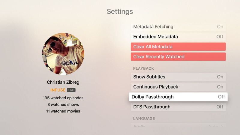 Infuse 4.0.1 for tvOS Apple TV screenshot 001