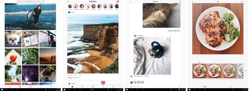 Instagram for Windows 10 tablets