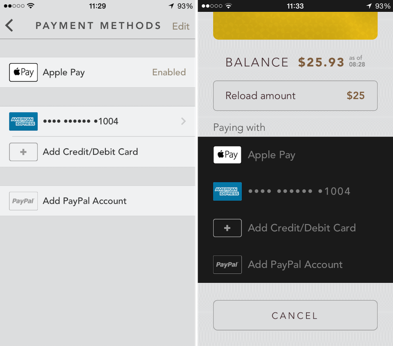 Starbucks Apple Pay