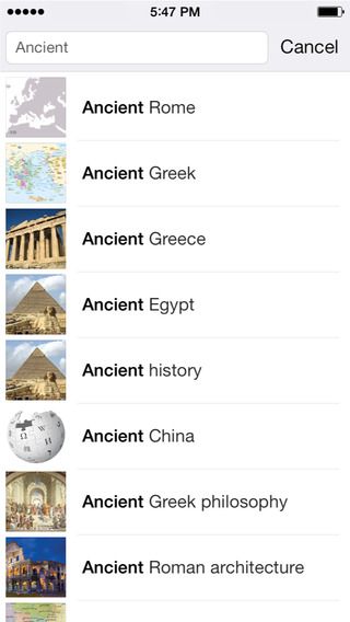 Wikipedia 4.0 for iOS (iPhone screenshot 003)