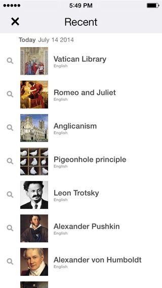 Wikipedia 4.0 for iOS (iPhone screenshot 005)