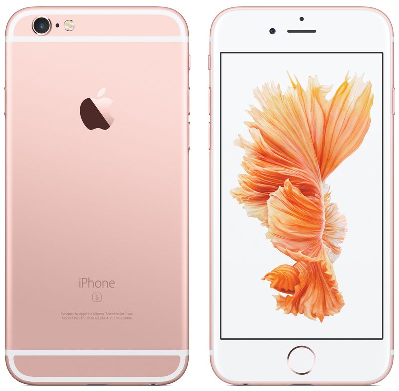 iPhone 6s Rose Gold front back image 006