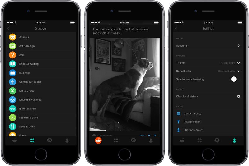 Reddit for iOS iPhone screenshot 003