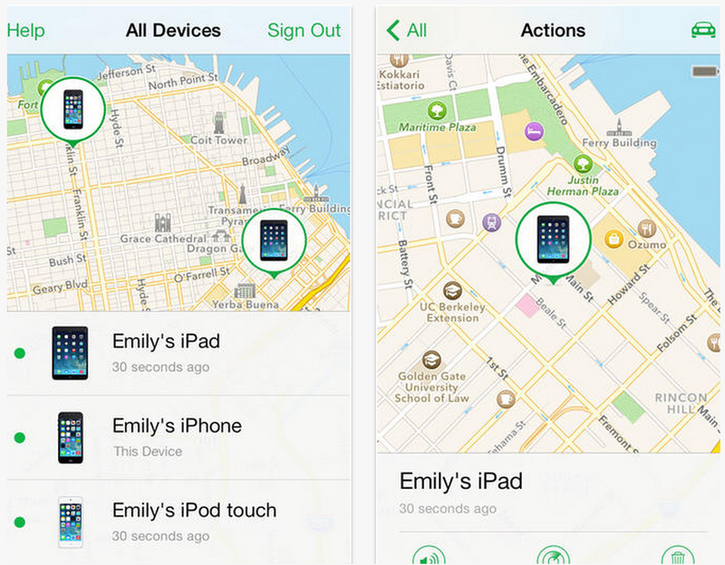 find my iphone ios 7