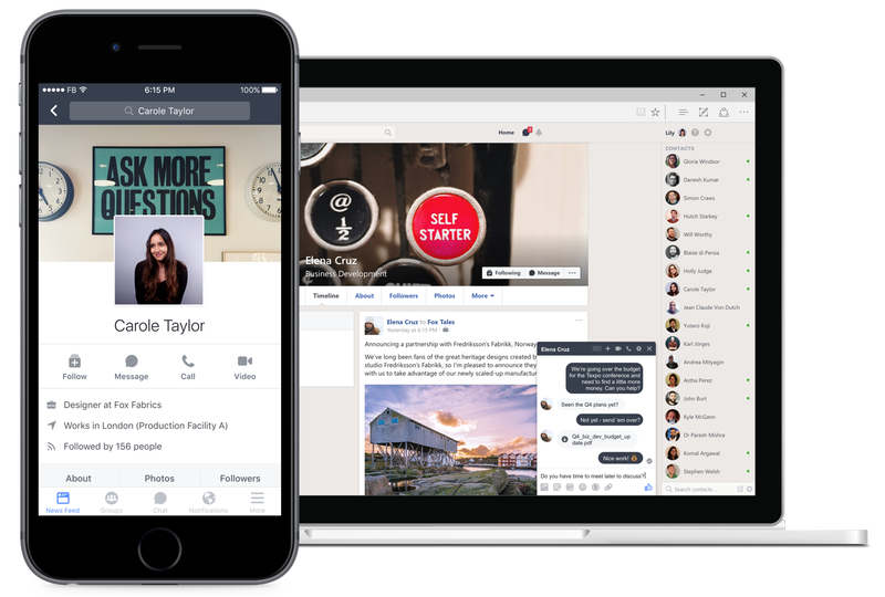 Facebook Workplace 1.0 for iOS profile teaser 001