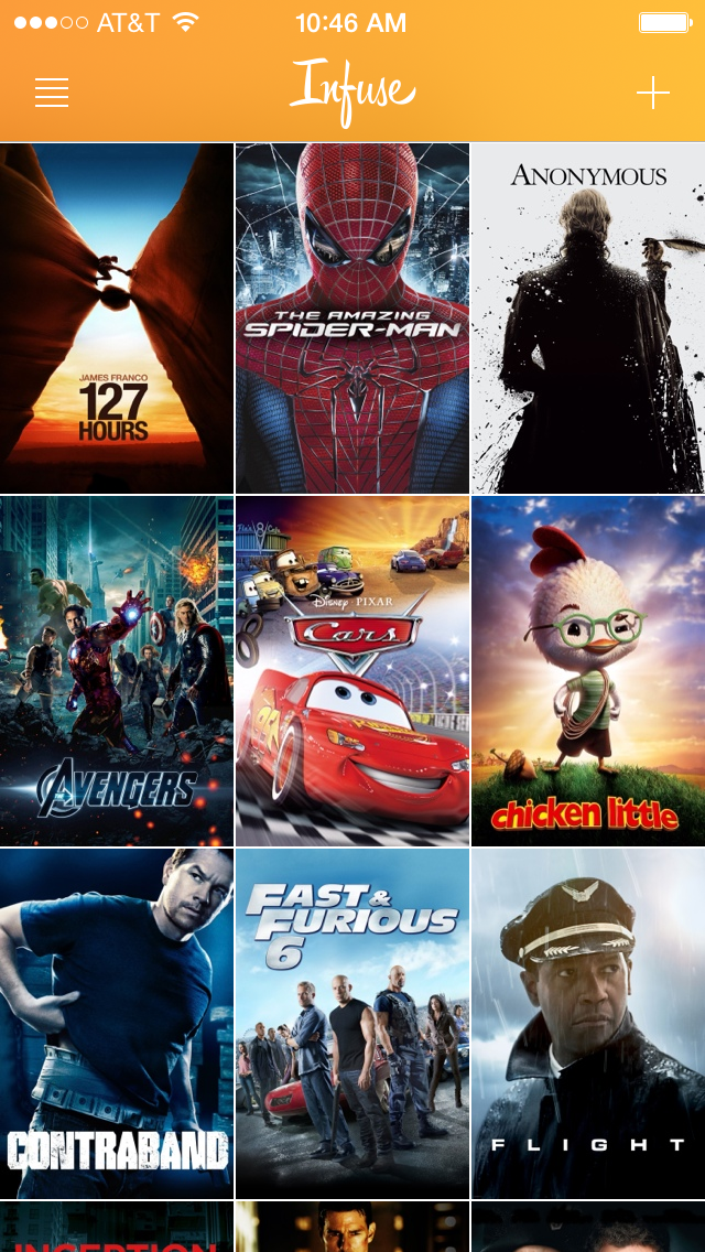 Infuse 2.3 pour iOS (capture d
