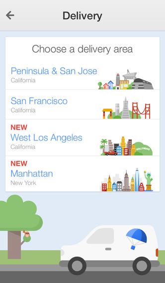 Google Shopping Express (iPhone screenshot 001)