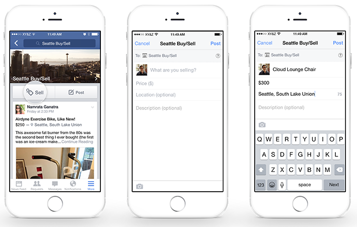 Facebook For Sale Groups iPhone screenshot 002