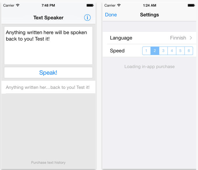 Speak Text