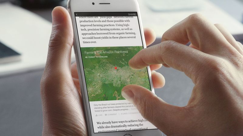 Facebook Instant Articles map