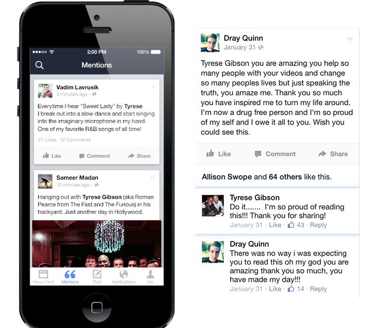 Facebook Mentions 1.0 for iOS (image 004)