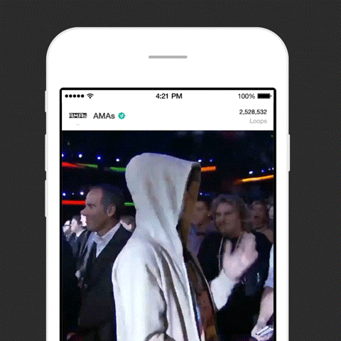 Vine for iPhone swiping