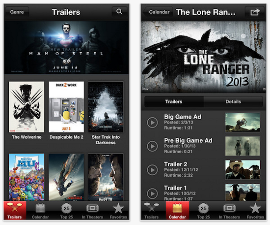 itunes trailers