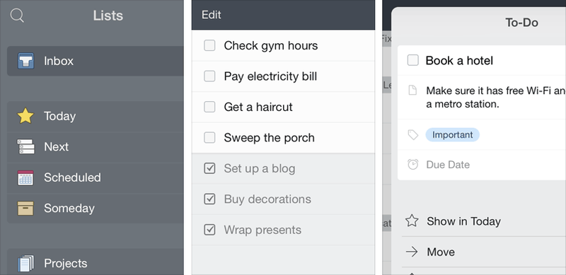 Things 2.5 for iOS (iPad screenshot 001)