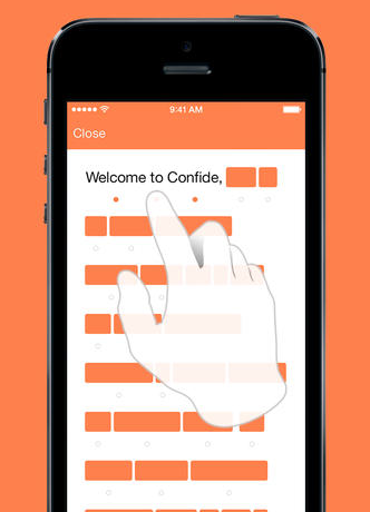 Confide 1.0 for iOS (iPhone screenshot 001)