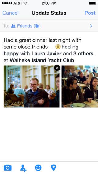 Facebook 10.0 for iOS (iPhone screenshot 002)